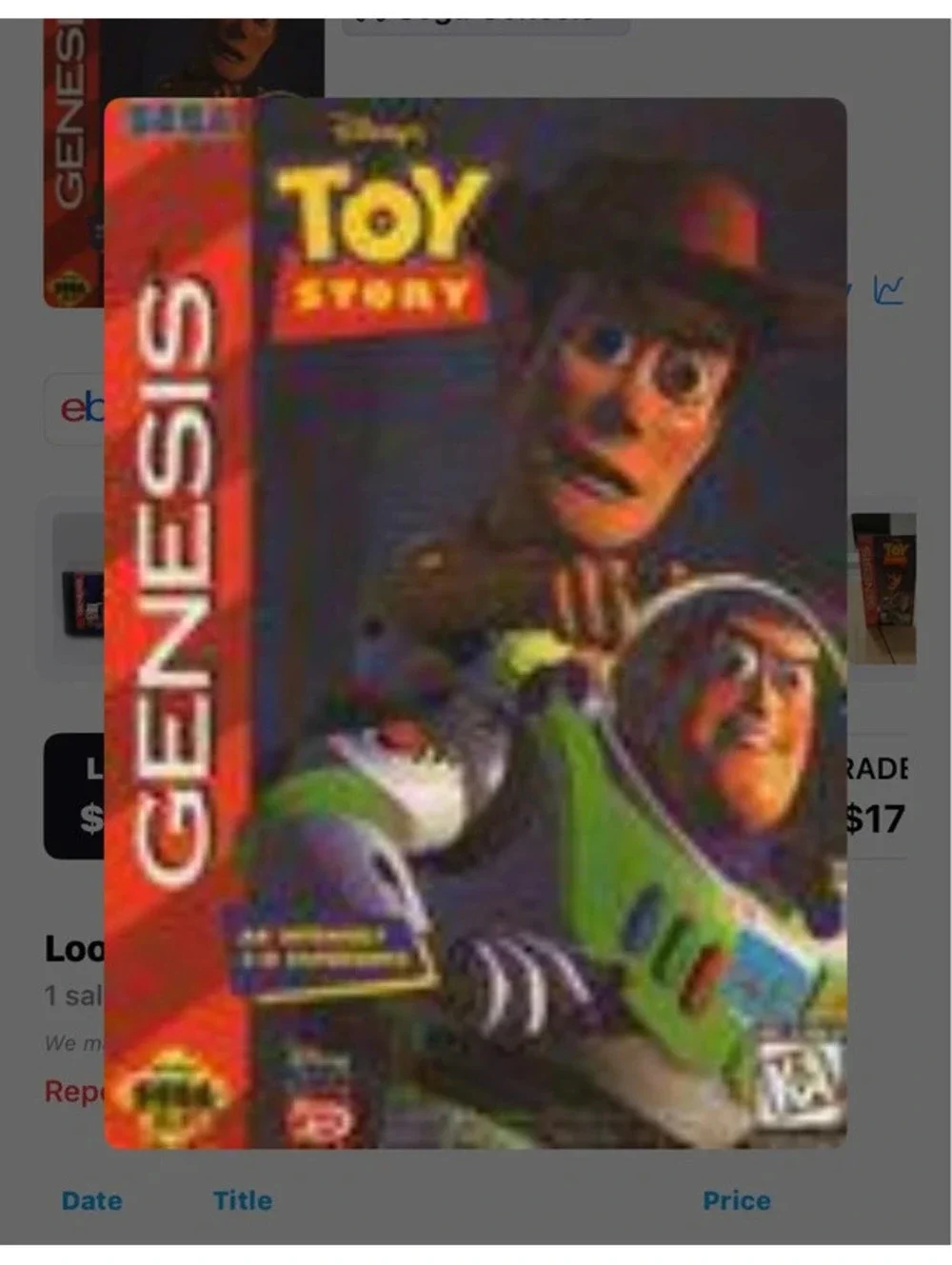 Toy Story for Sega Genesis